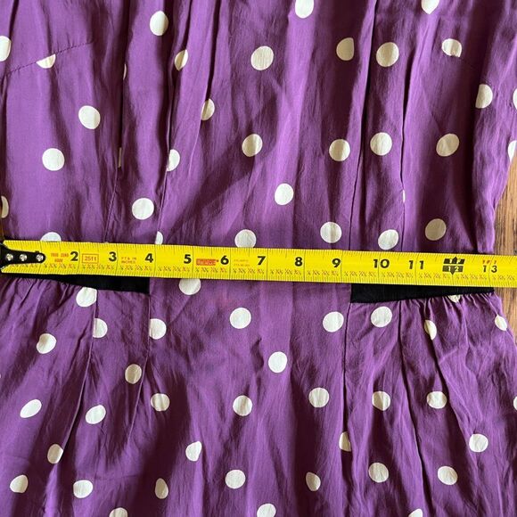 Boden Purple Polka Dot Dress - Picture 9 of 10